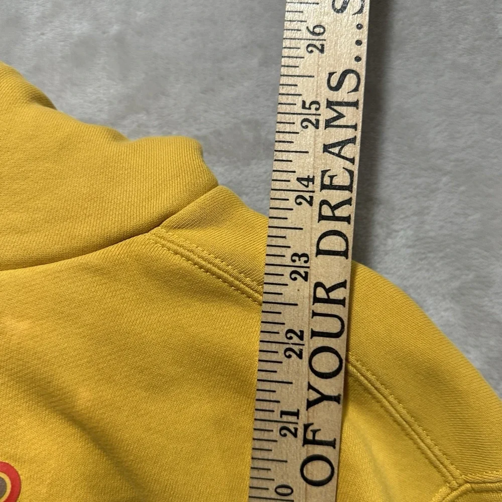 Nike Jordan Jumpman Men's S Yellow Fleece Pullover Hoodie Stretchy Ribbed Cuffs‎